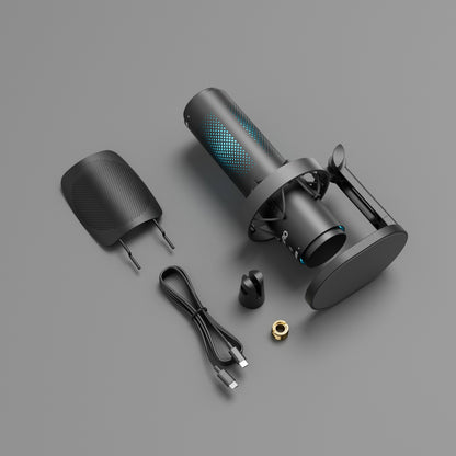 JARO J101-CS  Multi-Pattern USB Condenser Microphone with Shock Mount and Pop Filter